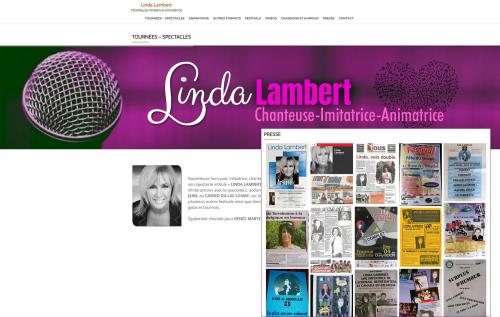 Linda Lambert, chanteuse et imitatrice