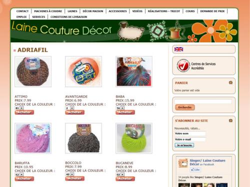 Laine couture décor