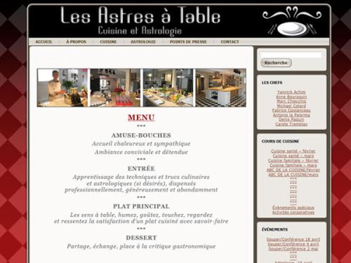 Les Astres à table