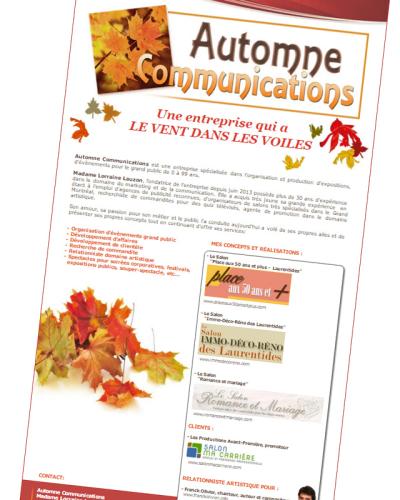 Automne Communications, Lorraine Lauzon événementiel