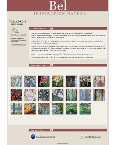 Bel, Lina Bélisle, artiste peintre