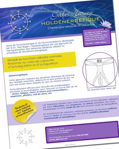 Gilles Harvey, holoénergétique